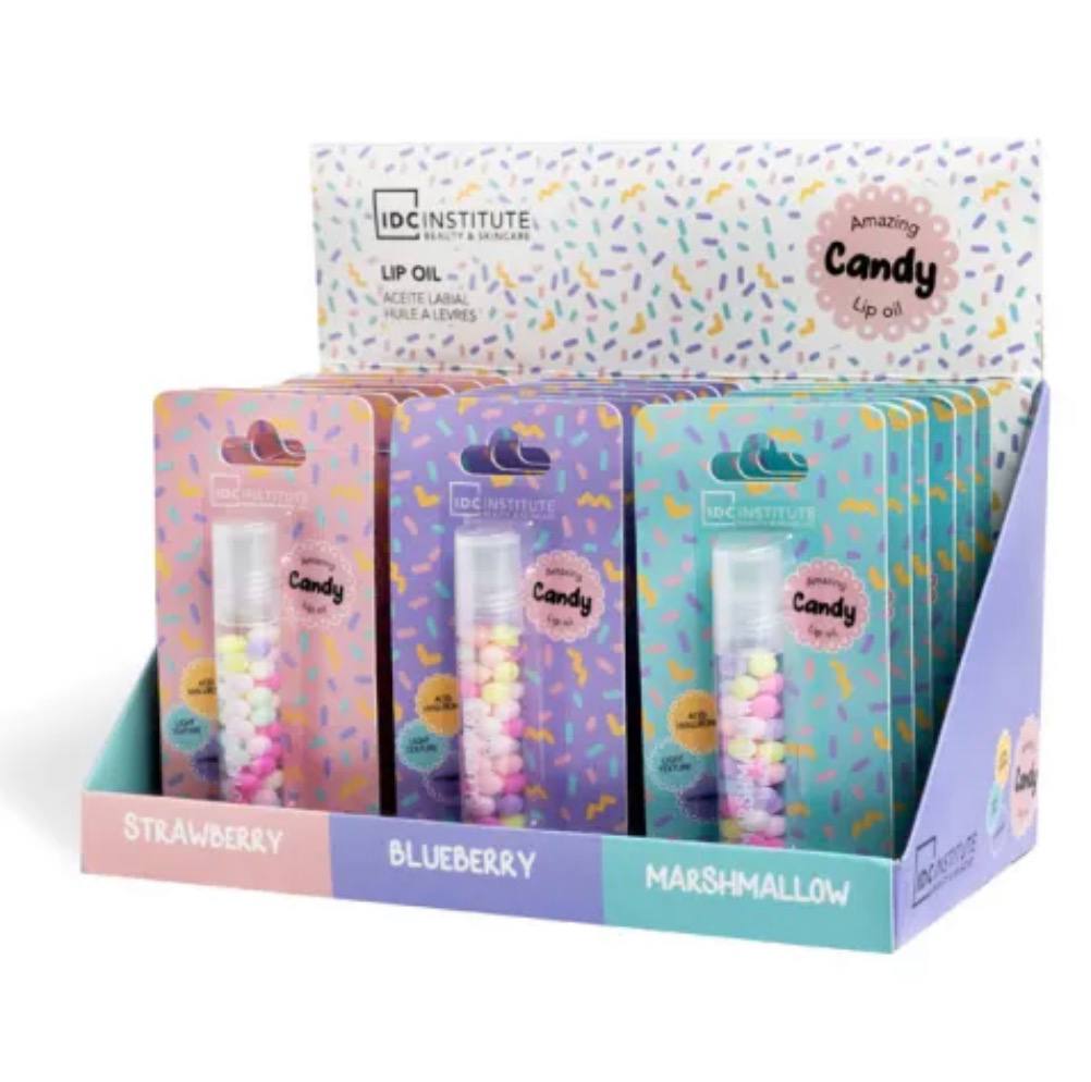 Candy Lip Oil di IDC Institute, un olio per labbra idratante e lucido.