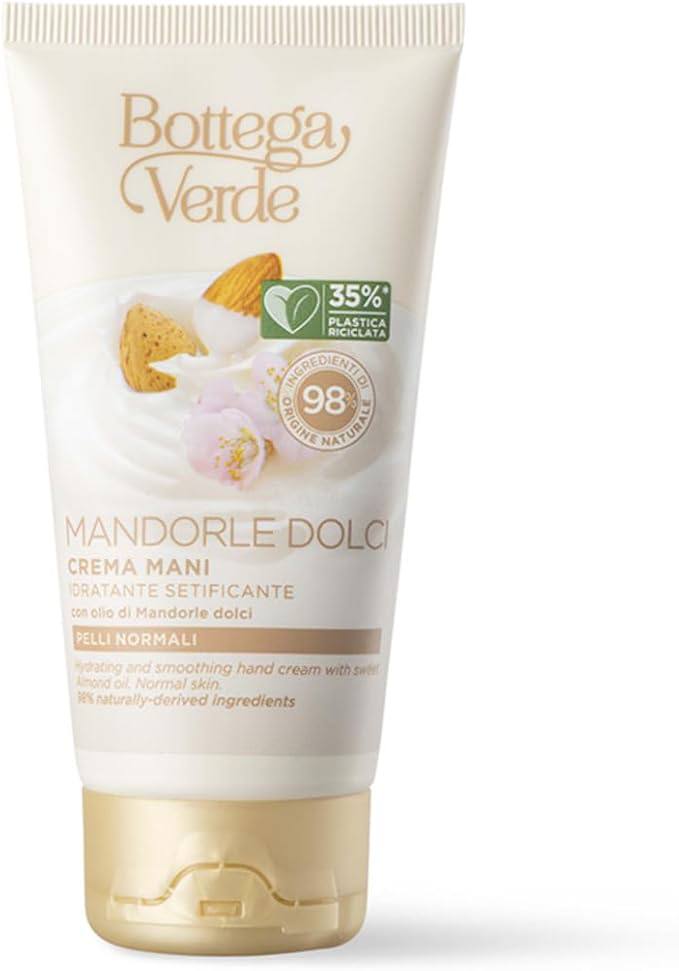 Confezione mandorle dolci bagno schiuma + crema + fascia per capelli