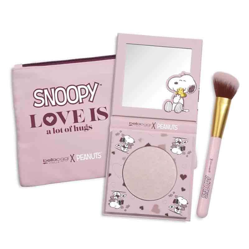 Bellaoggi  SNOOPY POCHETTE + PALETTE ILLUMINANTE+ PENNELLO